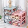 Clear Storage Organizer Desk Organizer with Drawers Plastic Stationery Organizer Makeup Organizer Storage Box for Office
