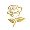 Fashion Rose Flower Car Vehicle Light Lamp Brow Decor Rearview Mirror Sticker