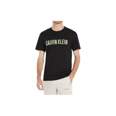 Letter Print Crew Neck Short Sleeve T-Shirt Men Tops Black 000NM1959EC7