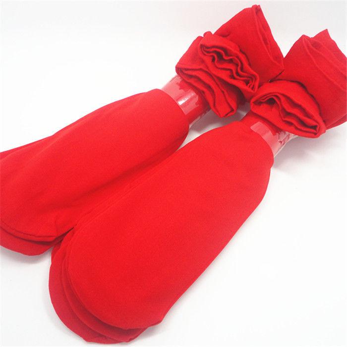 Wedding Double Happiness Red Socks: Non-Slip High Heel Socks for Brides, Groom Ankle Socks, Mid-Calf Unisex Pair