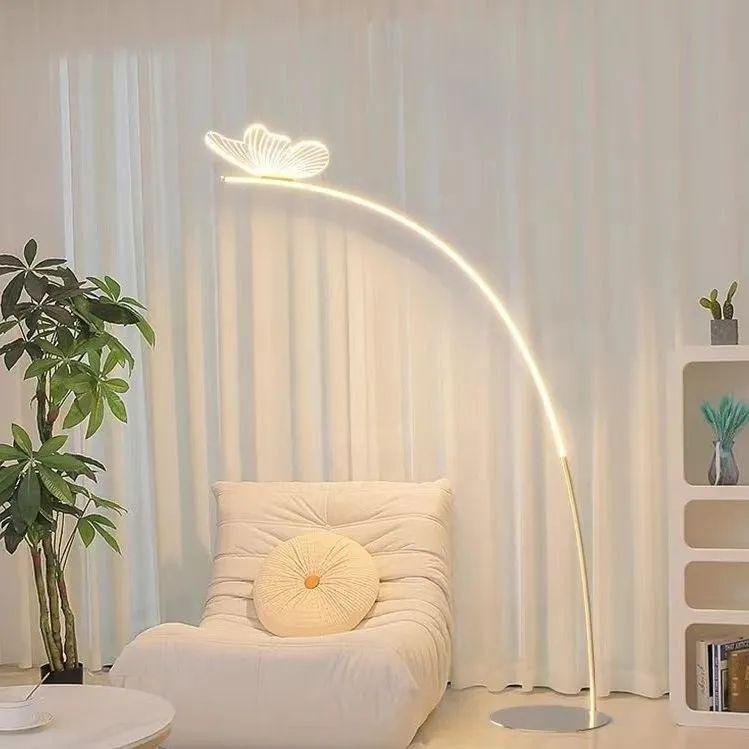 Butterfly Floor Lamp for Living Room: Eye-Care, Creative Design, Ideal for Study, Bedroom, or Lounge Atmosphere.