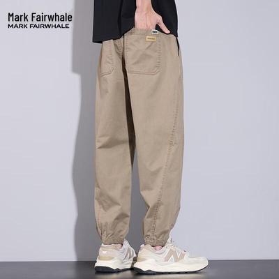 Pantalons de jogging cargo harem à cordon de serrage style américain pour homme Mark Fairwhale