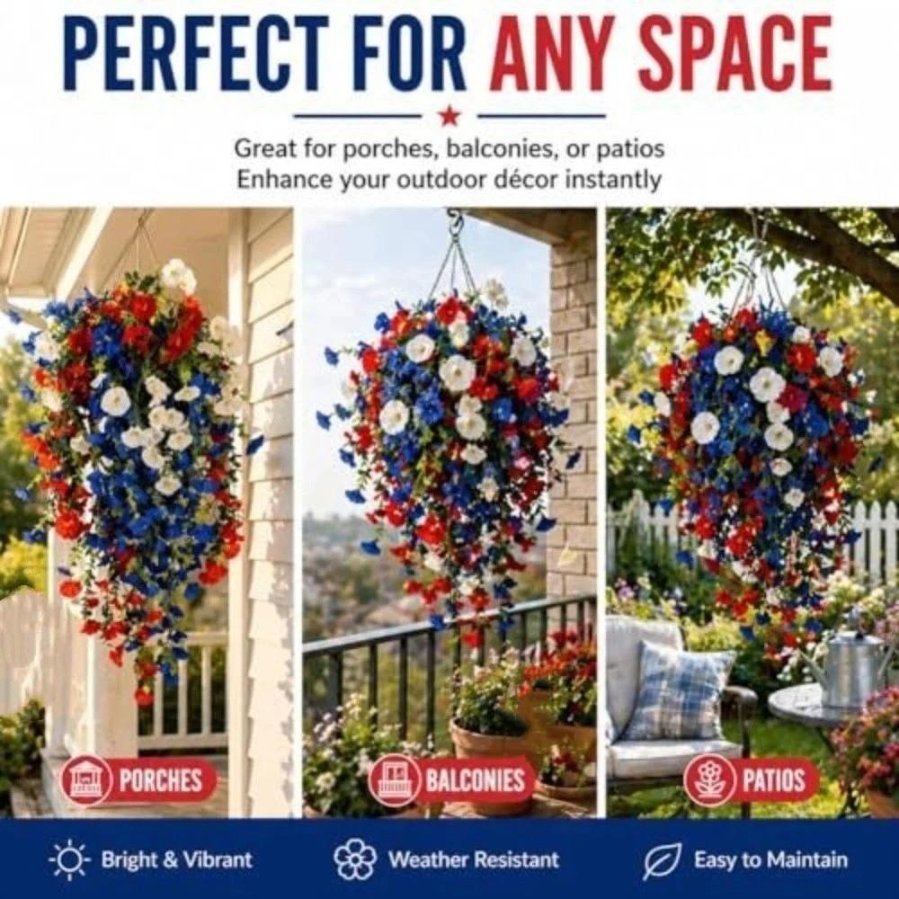 Colorful Artificial Morning Glory Flowers Plastic Morning Glory Branch Green Plants Living Room