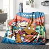 Custom Name Rugrats Theme Printed Blanket - Perfect for Couch, Bed, Travel & Outdoor Use | Machine Washable, Cozy & Durable.