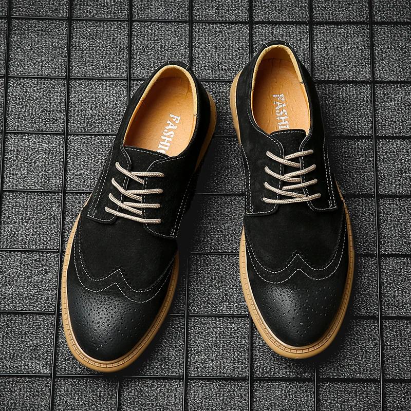 2026 New High Quality Men's shoes 100% Genuine Leather Casual Shoes Waterproof Work Shoes Cow Leather Loafers Plus Size 38-46