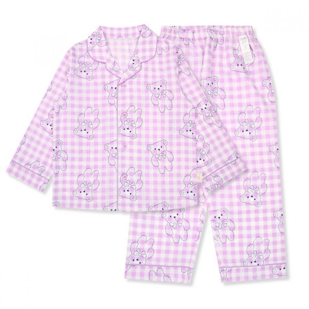 Organicmom Letbear Long Kids Pajamas Mjsssw02 110