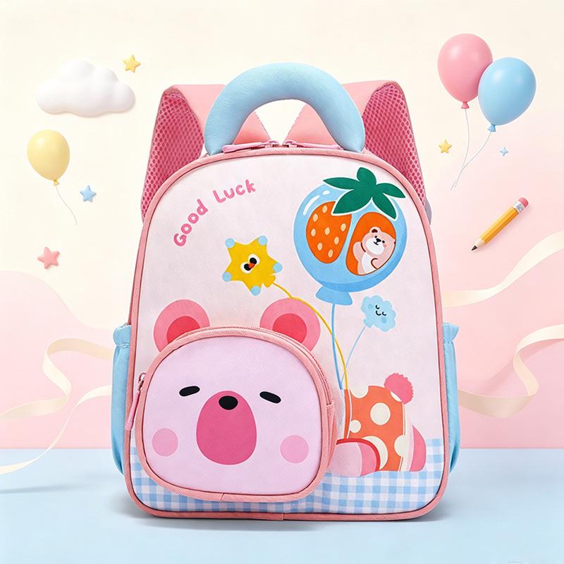 Schoolbag kindergarten schoolbag new cartoon print design children's backpack cute boys and girls preschool backpack
