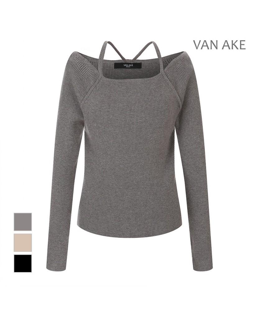 VANAKE Slim Square Neck Knit_Vb49Ktmv02Z