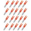 20Pcs 5CM/2G Soft PVC Worm Bait Fork Tail Two-color Bionic Artificial Worm Lure Swimbait Saltwater Freshwater Fishing Accessories
