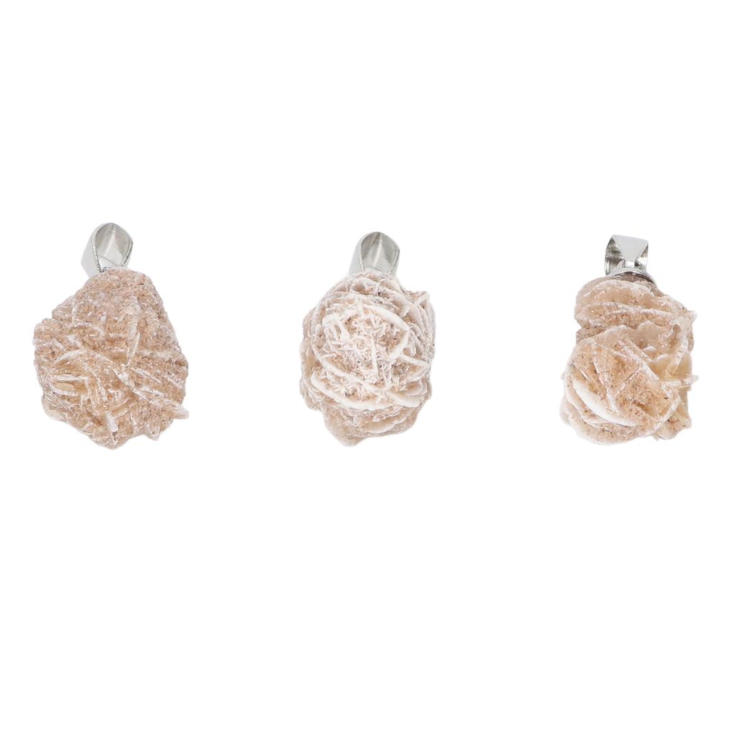 3 шт. Камінь Пустельна троянда Багатоцільовий Підвіска-кулон Пустельна троянда для виготовлення ювелірних виробів, декорування