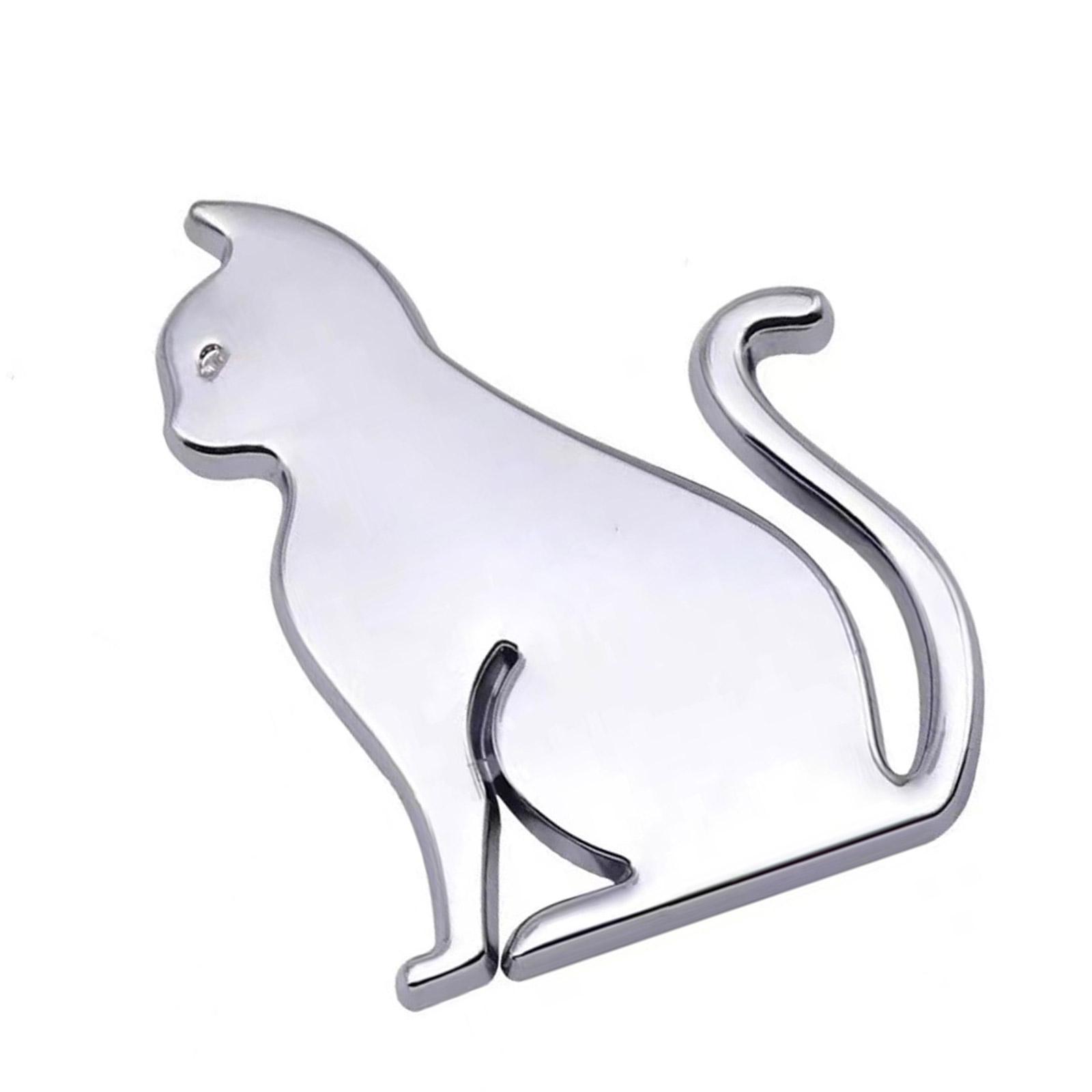 

3D бегущий питомец металлическая эмблема значок автомобильная наклейка подходит для авто боковые крылья и задний багажник украшение животное A серебряный