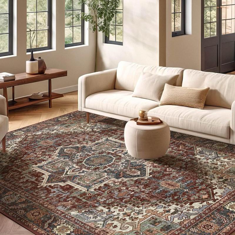 Persian Style Chenille Area Rug Living