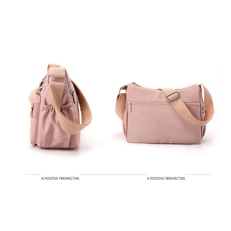 Ladies Messenger Bag Travel Nylon Embroidered Shoulder Bag Female Large Capacity Travel Multi Layer Simple