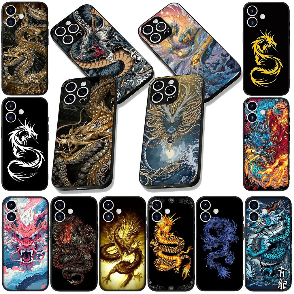 Black Dragon Cool Casing Phone Cover for Xiaomi Redmi Note 12 11 10 Pro 10A 10C 12C 14C A4 Note12 5G Soft Case
