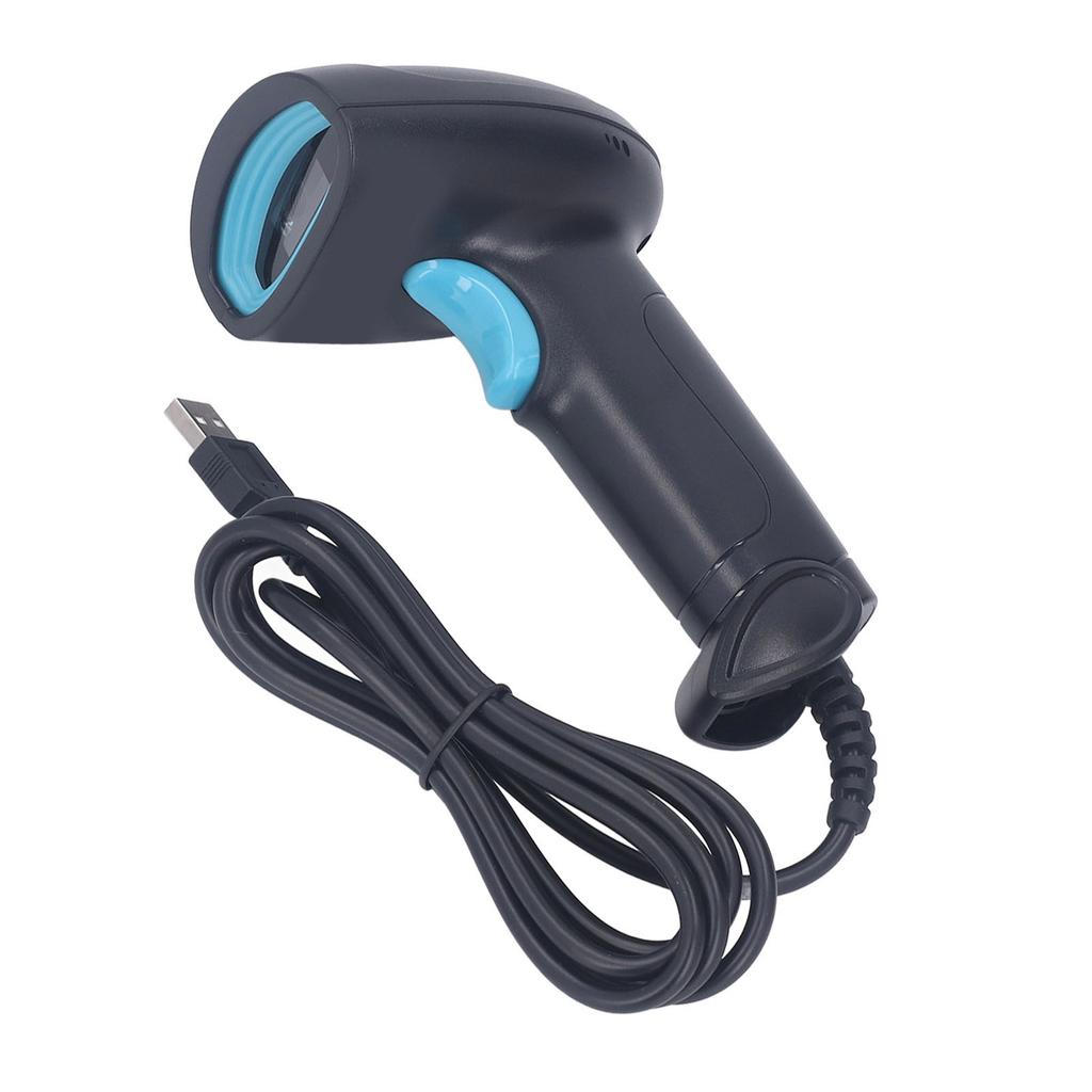 Kabelgebundener Barcode-Scanner Hohe Genauigkeit Schnelle Reaktion Intelligente Sprachausgabe QR-Code-Leser für Inventur Supermarkt Lager