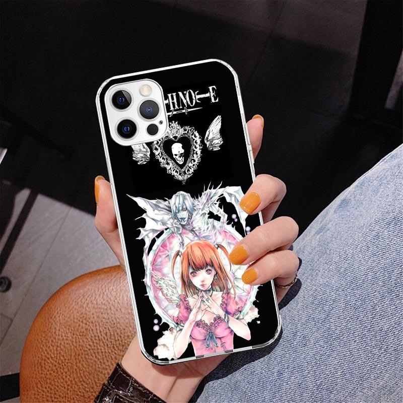 N-Note D-Death MisaMisa Phone Case For iPhone 17 Air 16 Pro Max 16E 15 + 14 Plus 11 12 13 Mini 7 8 SE Gift Print Cover Fundas