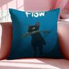 Band F-Flow Cushion Cover Breathable Linen Pillowcase Summer Odorless Eco-Friendly Invisible Zipper Washable