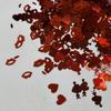 Cupid Red Heart & Lips Laser Irregular Sequins for Nail Art Decorations