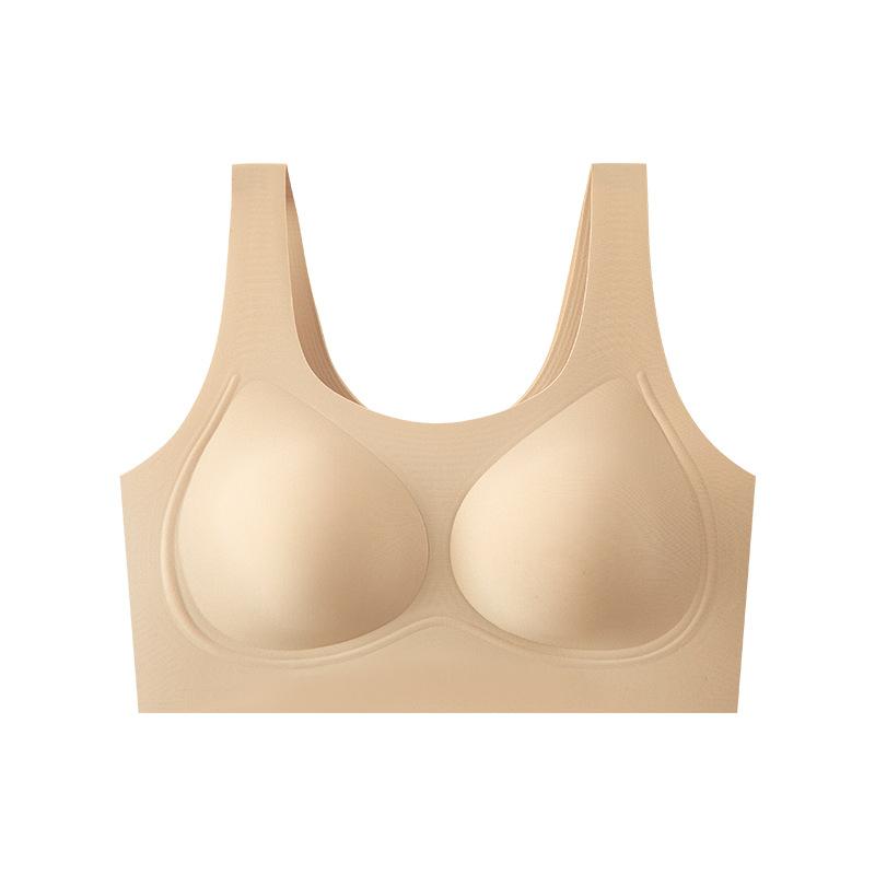 

Traceless sports breast anti-sagging fixed cup soft support bra cover f code