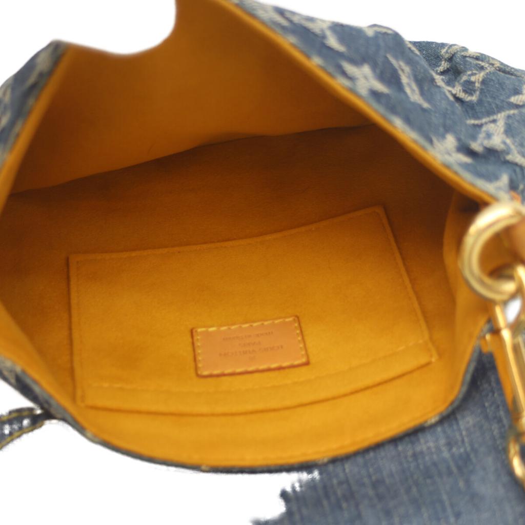 LOUIS VUITTON 05 M95050 Monogram Denim Mini Pretty Shoulder bag IndigoUsed