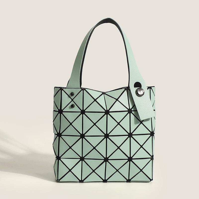 Japansk Damehåndveske Personlig Spleiseveske Diamant Diamantrutemønsterveske Tre-roms Håndveske Dame Geometrisk Mini Firkantet Boks