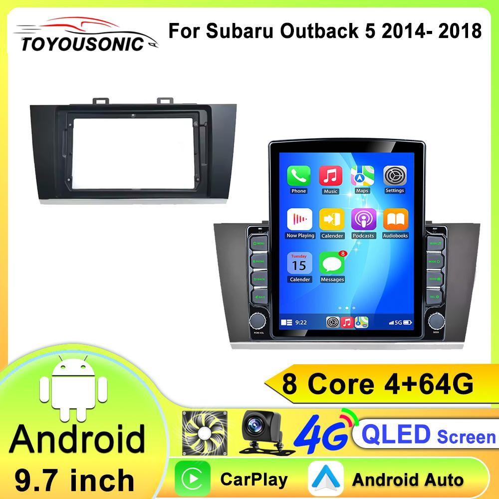 Android 13 for Subaru Outback 5 2014 - 2018 Legacy 6 2014 - 2017 Car Radio Multimedia Video Player Navigation Stereo GPS