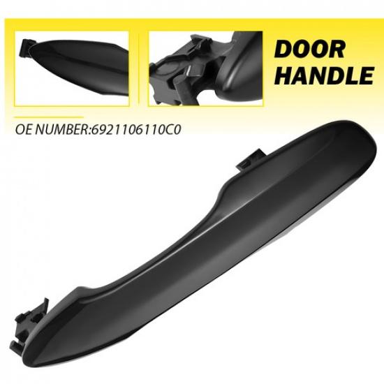 For 2018-2024 Toyota Camry GLOSS Door BLACK Handle Covers Front Passenger Side