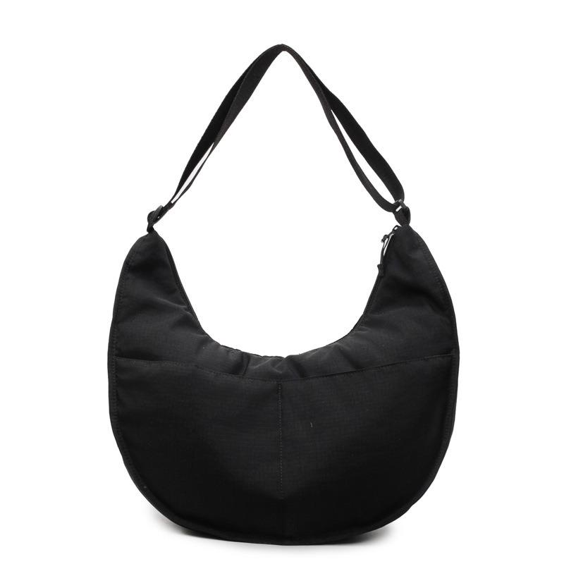 Bag women's new large-capacity dumpling bag college student class shoulder bag simple versatile commuter light messenger bag