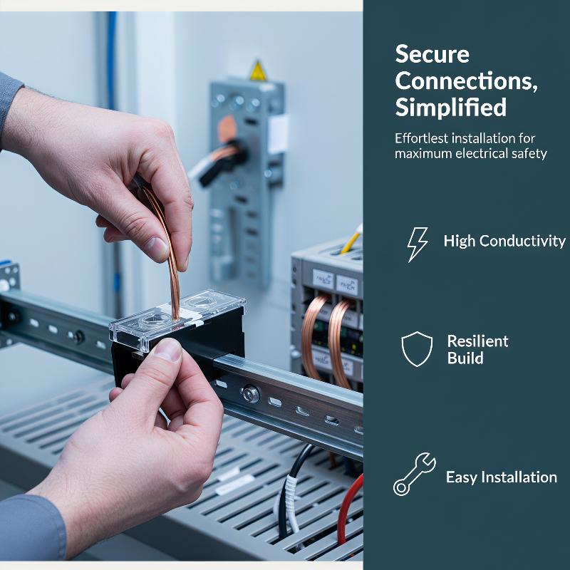 Din Rail Terminal Block In12Bk In20Bk 600V 2/3 Pin 30A/60A Electrical Connection Terminal Split High Current Junction Box