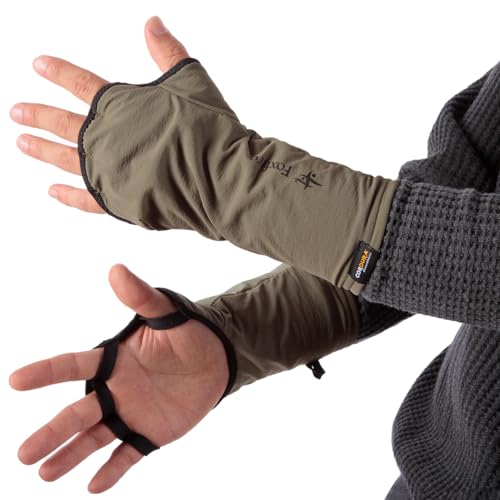 Foxfire Octalino Hide Hand Warmer, Black, Medium