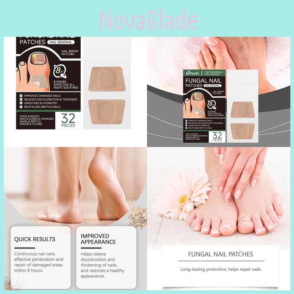 Ximonth Nagelreparatur-Pflaster Sanfte Pflegende Formel Für Hände Und Füße Natürlicher Glanz