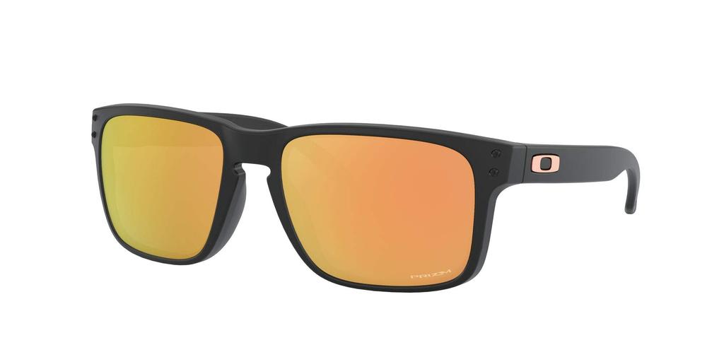 Okulary przeciwsłoneczne OO9244 HOLBROOK MATOWA CZERŃ Z SOCZEWKĄ PRIZM ROSE GOLD Polaryzacyjne Prizm [Oakley] (ZA)