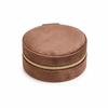 Velvet Travel Jewelry Case Round Mini Portable Jewelry Storage Ring Jewelry Box  Storage Use