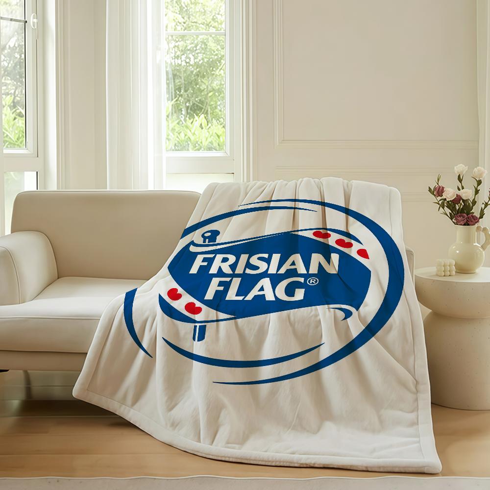 Nation flag Frisian flag Blanket For Sofa Office Bed Plane Travel Sleep Read Relax Camping Soft And Warm
