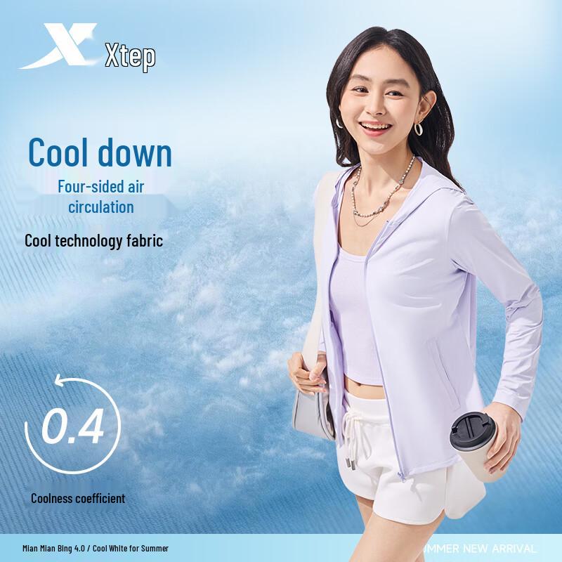 Xtep Women s Ice Silk Sun Protection Jacket M