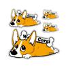 Sticker "Color" Kutainu Corgi (Brown) Sticker Dog Medium Dog Corgi (Brown)