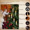 Floating Candles with Wand 12PCs Magic Hanging Candles with Flameless Candle with Wand Remote 3D Decorations for Halloween Party