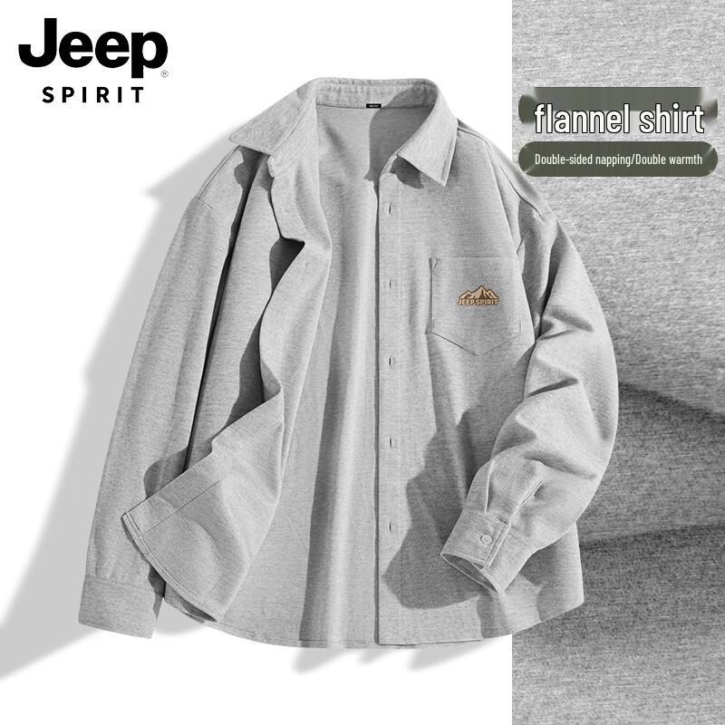

JEEP SPIRIT Men s Flannel Long-Sleeve Casual Shirt 2XL