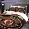 Biancheria da letto Manchester Glory (1 * copripiumino + 2 * federa, senza nucleo) Regalo di Natale e compleanno 2D Piatto Morbido e confortevole