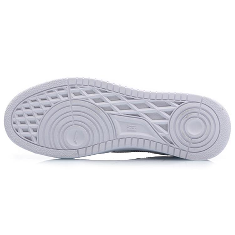 Li Ning Damen-Skateboardschuhe aus Kunstleder, rutschfest und abriebfest, niedrig geschnitten, weiß/schwarz, AGCP128-3