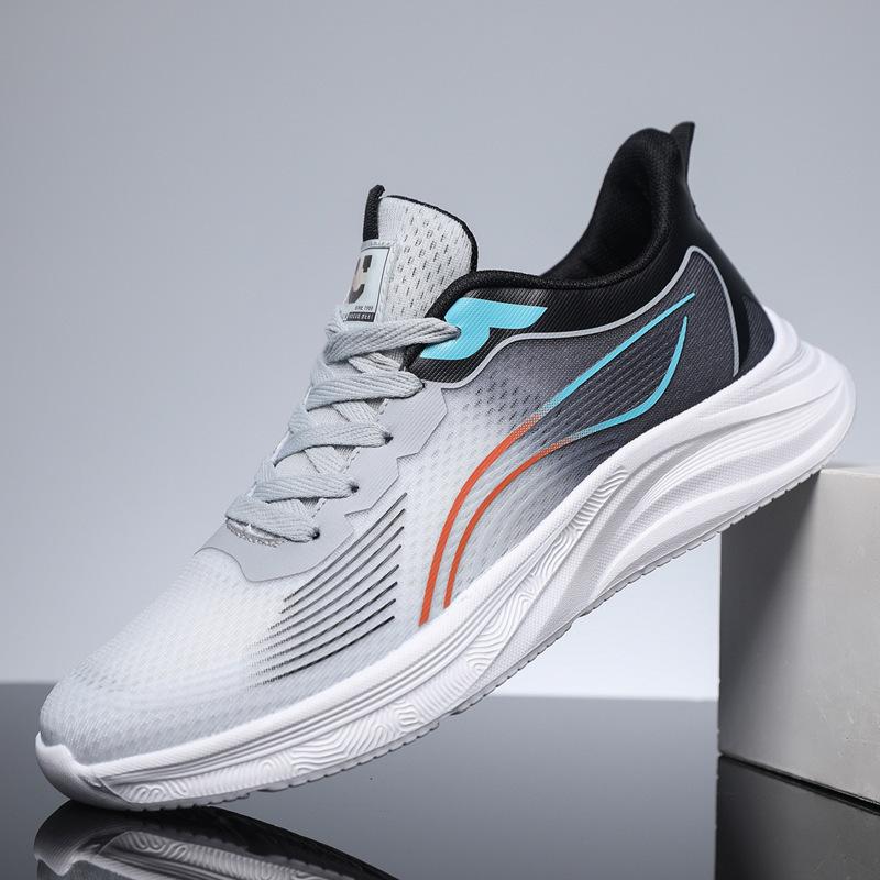 

Men s sports shoes summer senior ice silk breathable mesh shallow mouth men s sports shoes high quality casual shoes summer 44 світло-сірого кольору