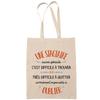 Tote Bag - PLANETEE - Tote Bag / Sac Cabas - Fairtrade Cotton - Printed In France - Beige
