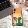 Coque de téléphone Mignonne J-JOGUMAN Pour Samsung S25,24,23,22,30,21,10,9,Ultra,Plus,Lite,FE,4,5 G Coque Souple Noire
