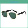 Mens Retro Style Metal Frame Sun Glasses With Uv400 Protection For Travel And Outdoor Activities