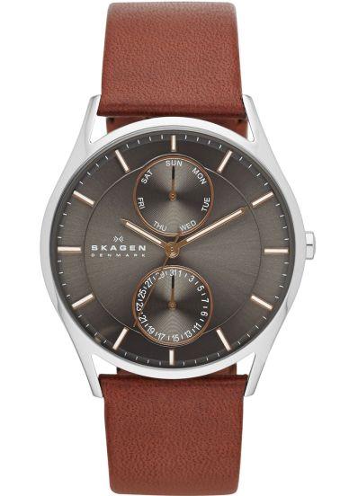 SKAGEN Holst Charcoal Dial Brown Leather Men Watch Women's Quartz Watch Holst Charcoal Dial Brown Leather Men's Watch 6 SKW6086