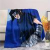 Flanelová deka se vzorem Sasukeho Uchihy, Vysoce kvalitní, Pohodlná pro všechna roční období, Domácí dekorace, Teplo a pohodlí, Perfektní pro dárky.