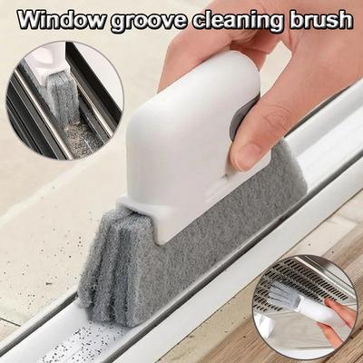 Čistiaca kefa na drážky okna, nástroj na čistenie drážok okna, malá kefa na zametanie drážok, kefa na čistenie medzier okenného parapetu