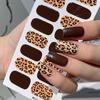 High-Quality Autumn/Winter Leopard & Zebra Print Nail Stickers LT184