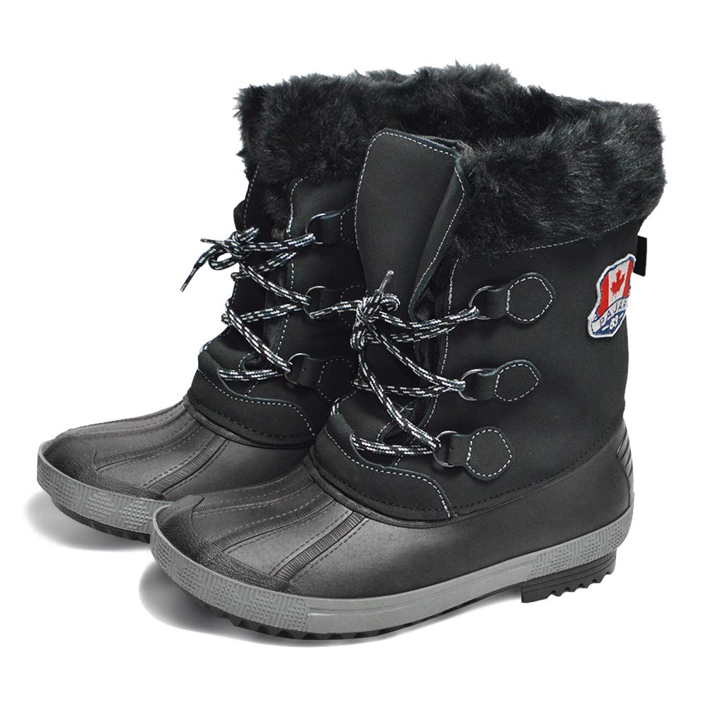 Pajar OSCAR Winter Bean Snow and Warm Men's Boots, Boots, Shoes, Leather, Waterproof, (Size 26.5cm, Black)