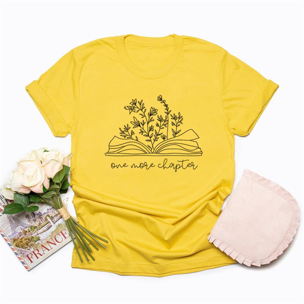 Funny Reading T-Shirt Librarian Gift Book Shirt Cute Graphic Tees Wmen Short Sleeve O-Neck T Shirts Bookish Gift Women Clothing